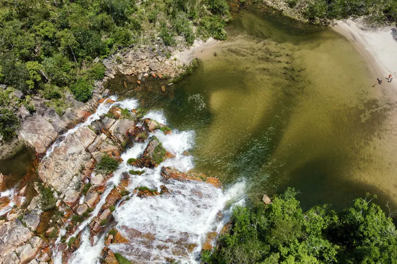 A Cachoeira São Félix, na Chapada dos Veadeiros.